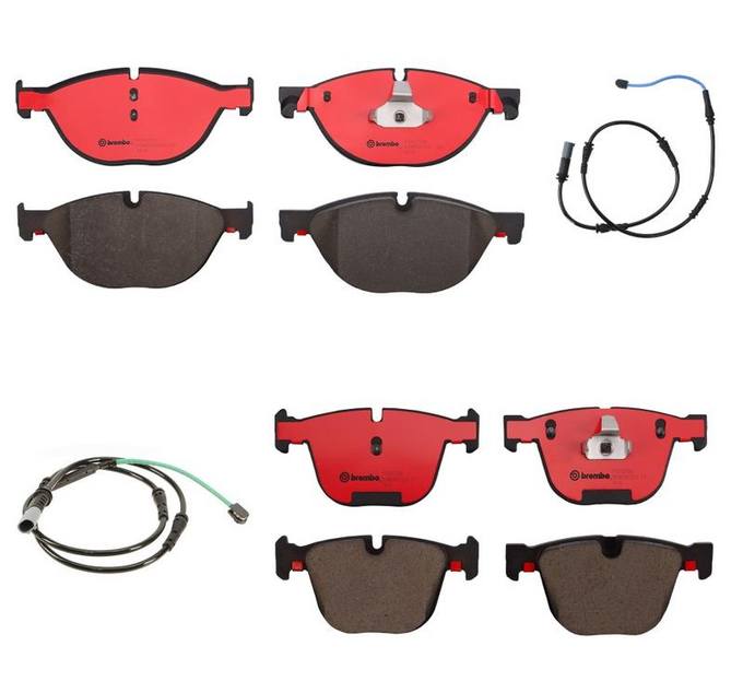 Brembo BMW Brakes Kit Pads Front and Rear (Ceramic) LR051626 Brembo